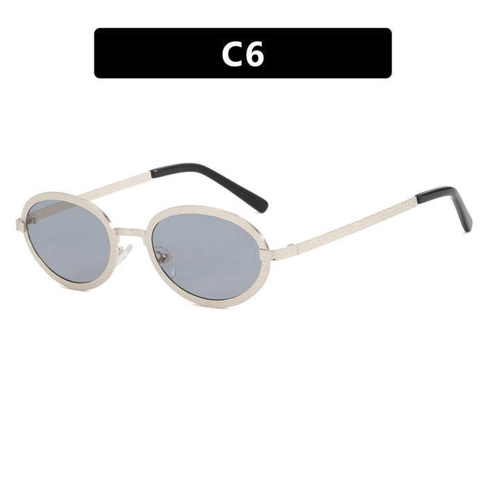 Wholesale Retro Thin Oval PC Sunglasses JDC-SG-PLS151