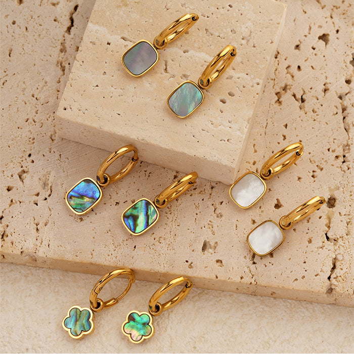 Wholesale Geometric Square Earrings Simple Light Luxury Versatile Stylish Elegant Earrings