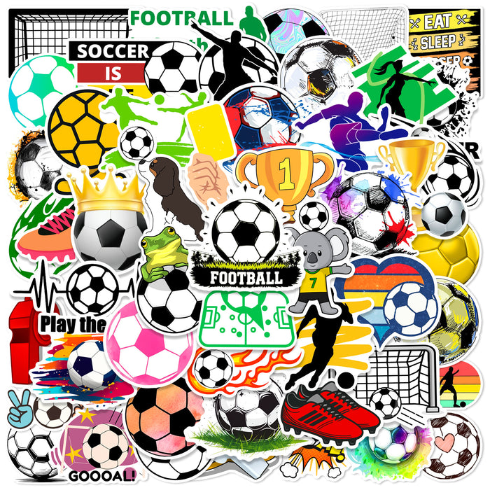 Wholesale 50 Football Sports Graffiti Waterproof Stickers