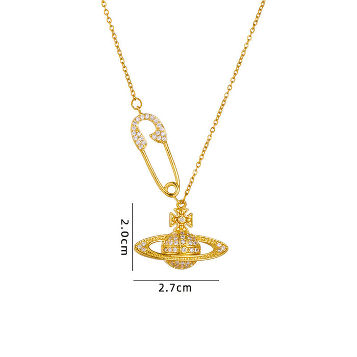 Wholesale Saturn necklace niche design Necklace