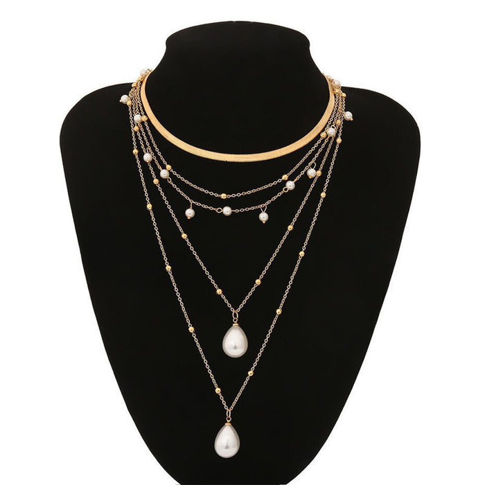 Wholesale Necklaces Women's Jewelry, Pearl Necklaces, Stacked High-End Necklaces
