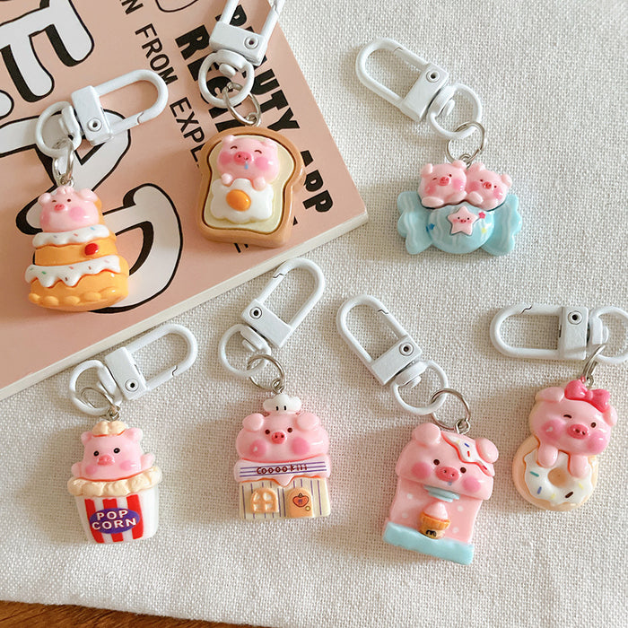 Wholesale Keychain pendant cartoon student girl hanging accessory with accessories