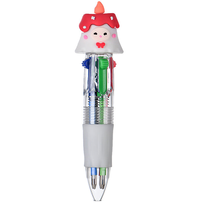 Wholesale Four-color ballpoint pen cute cartoon multi-color pen