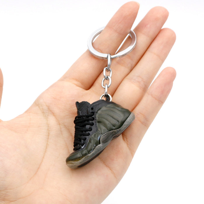 Wholesale 3D Stereoscopic Basketball Shoes PVC Keychains JDC-KC-QLPing019