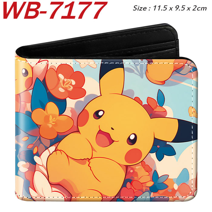 Wholesale Cute Anime Elf Pattern PU Bifold Wallet Short Card Holder Coin Purse Everyday Chic Fashion Accessory