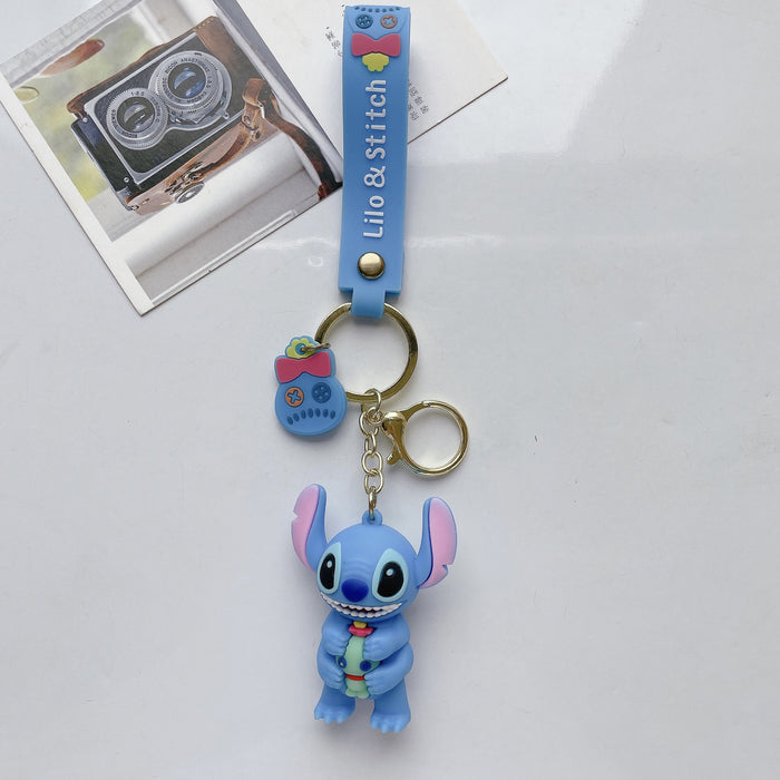 Wholesale Cute Cartoon Three-dimensional Silicone Keychain JDC-KC-JuShu034