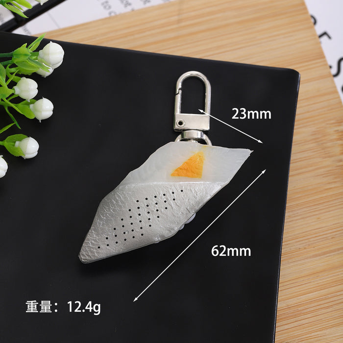 Wholesale PVC Sushi Keychain Food Toy Accessory for Bag Charm or DIY Craft Gift MOQ≥2