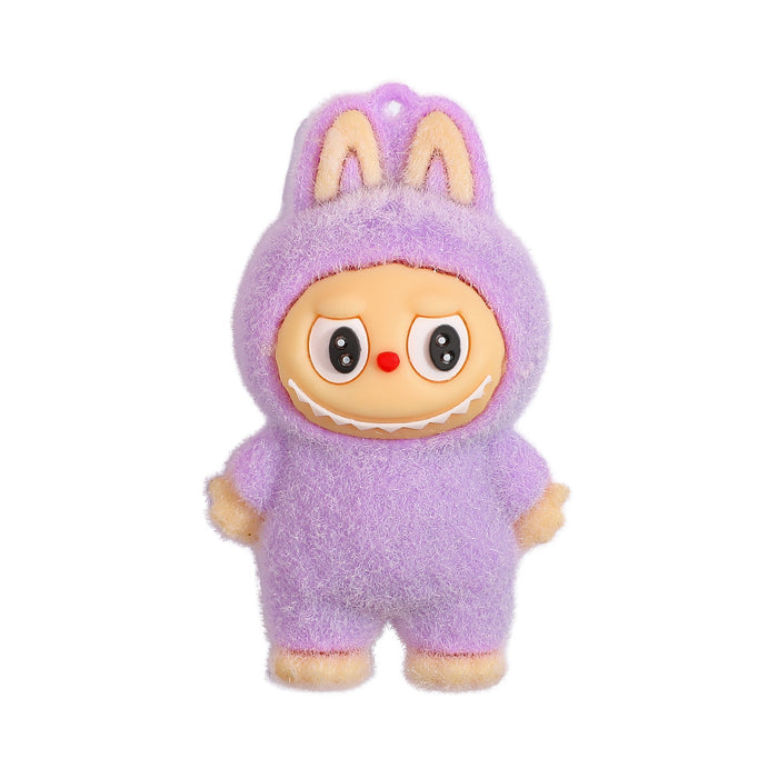Wholesale Creative cute flocked silicone refrigerator magnet
