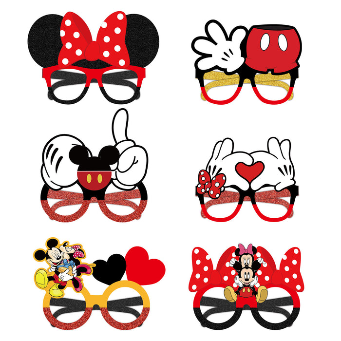 Wholesale 10PCS Cartoon Birthday Party Decoration Paper Glasses JDC-DCN-PeiN029