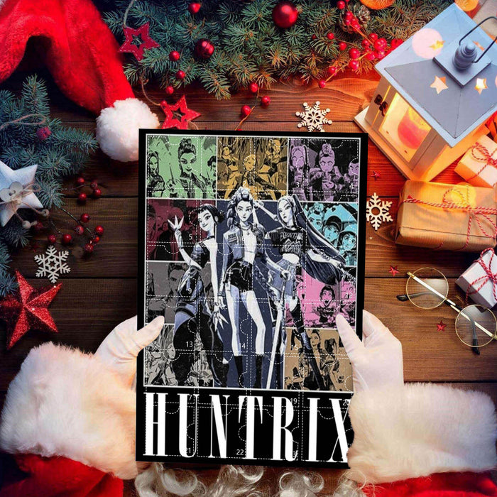 Wholesale KPOP Christmas Countdown Calendar Blind Box Flat Acrylic Keychain Ornament