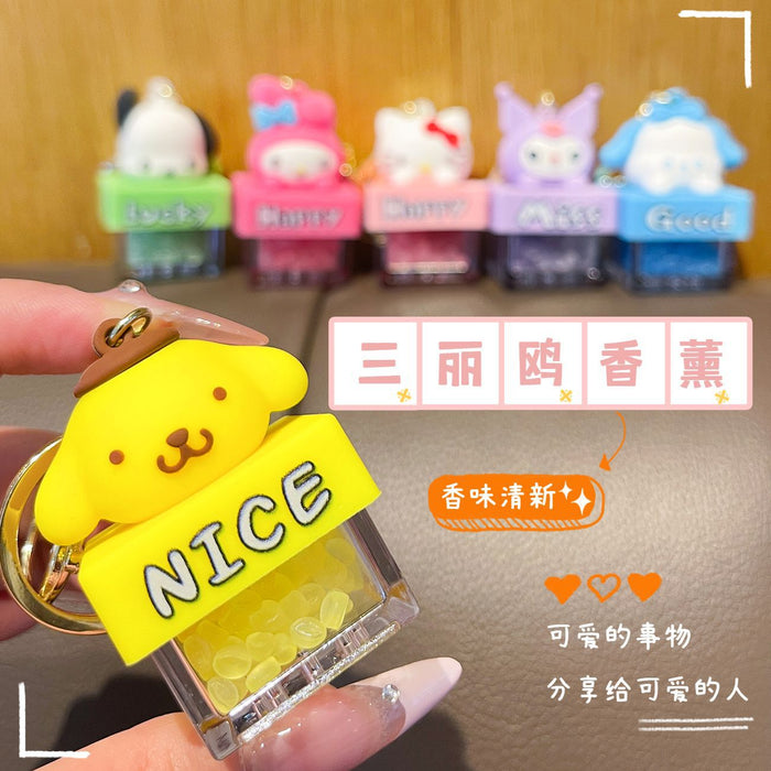 Wholesale Cute Cartoon Three-dimensional Aromatherapy Acrylic Keychain JDC-KC-ZhiZ005