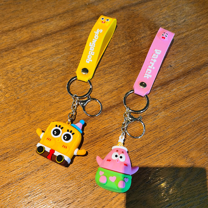 Wholesale Cartoon Doll Silicone Keychain JDC-KC-Tingm256