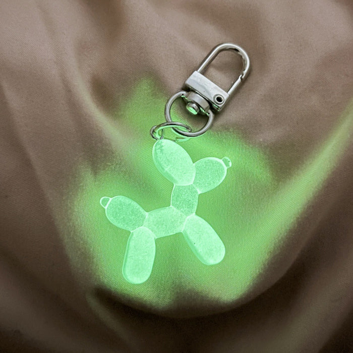 Wholesale Laser luminous ball dog key chain