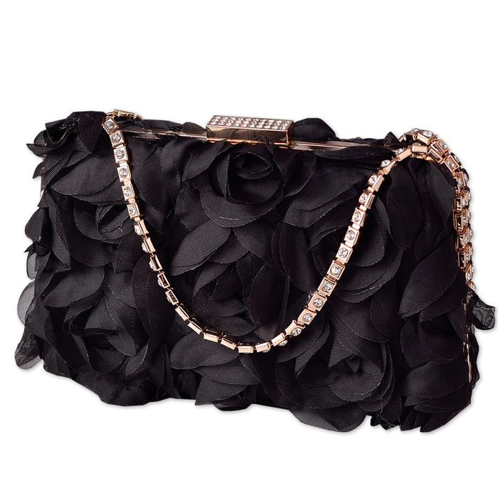 Wholesale Chiffon Flower Evening Bag Handbag JDC-HB-YiX005