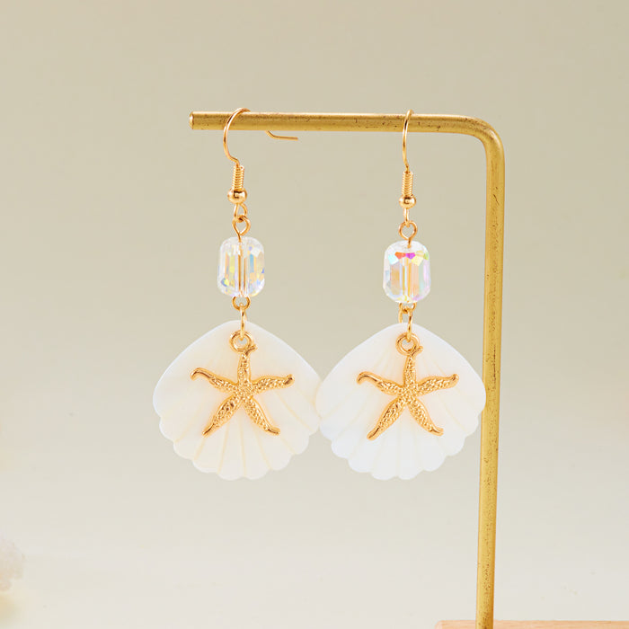 Wholesale Fashionable new shell pendant earrings, creative earrings