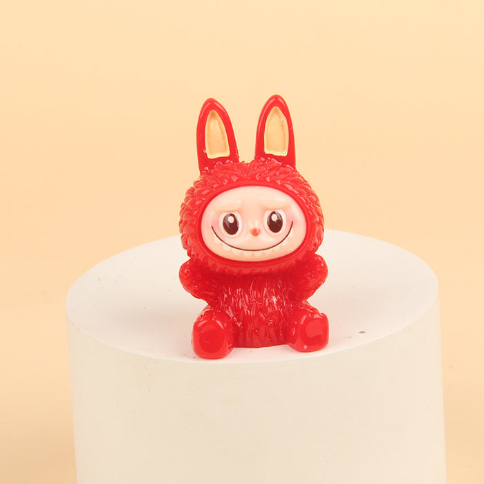 Wholesale Cute Resin Particle Solid Color Keychain Pendant