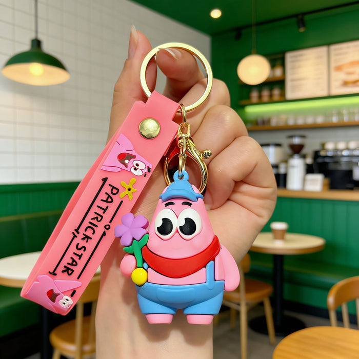 Wholesale Cartoon Keychain Silicone PVC Bag Charm Gift MOQ≥2