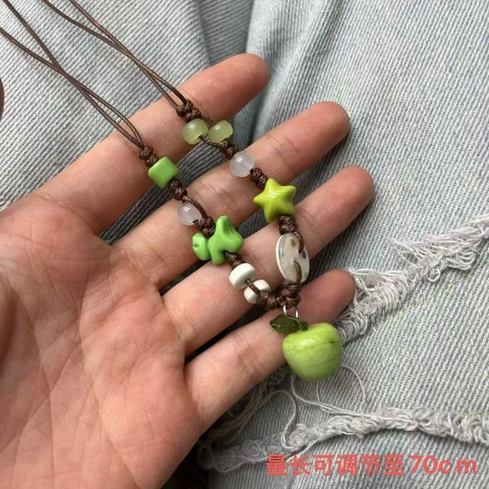 Wholesale Necklaces with niche designs, woven styles, cute and versatile, high-end collarbone accessories