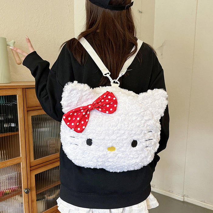 Wholesale Cartoon travel large capacity plush bag, women's tote bag, cute shoulders