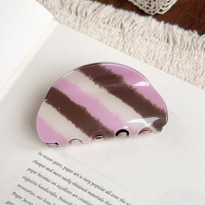 Wholesale Irregular Striped PVC Hair Claw Fashion Accessory for Everyday Styling