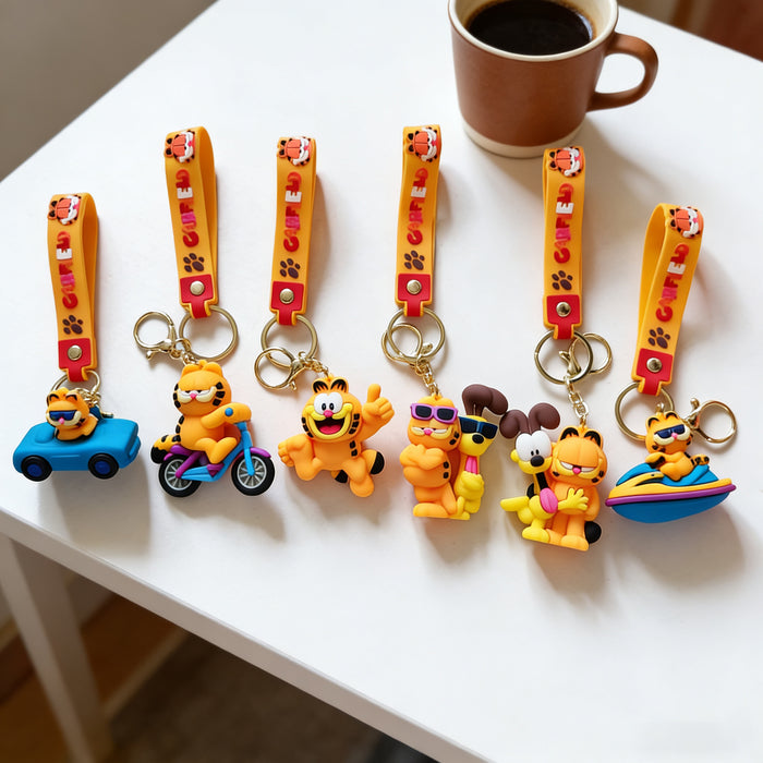 Wholesale Cute Cartoon Cat Silicone Keychain