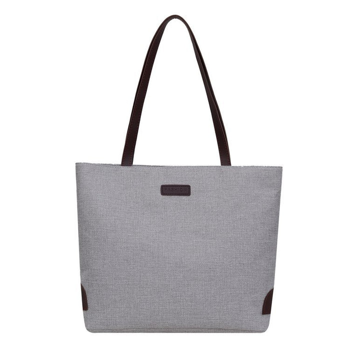 Wholesale Simple and Fashionable Commuting Shoulder Bag Women's Leisure Large Capacity Tote Bag New Linen Hand-held Shoulder Bag JDC-HB-YT004