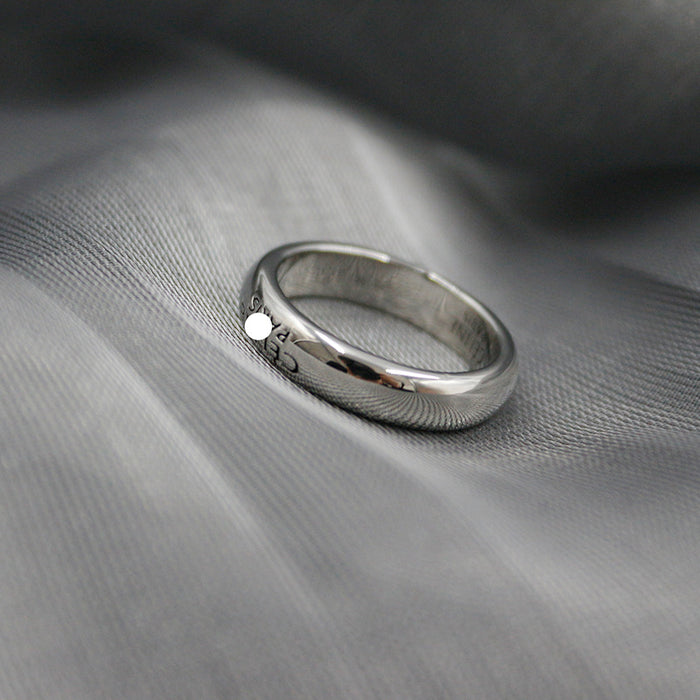 Wholesale Simple Circle Ring, Light Luxury, Cold Style, Minimalist Personality Circle Ring, Fashionable and Exquisite, Daily Matching Ring