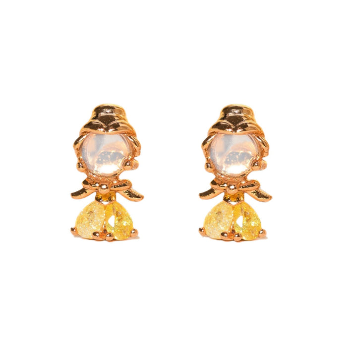 Wholesale  cartoon three-piece earrings suit zircon earrings