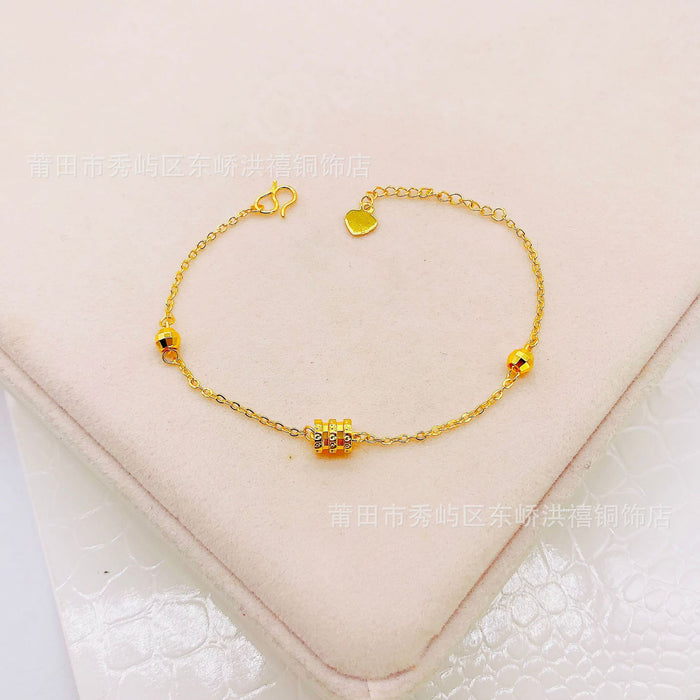Wholesale Brass gold-plated temperament bracelet fashionable electroplating versatile hand jewelry