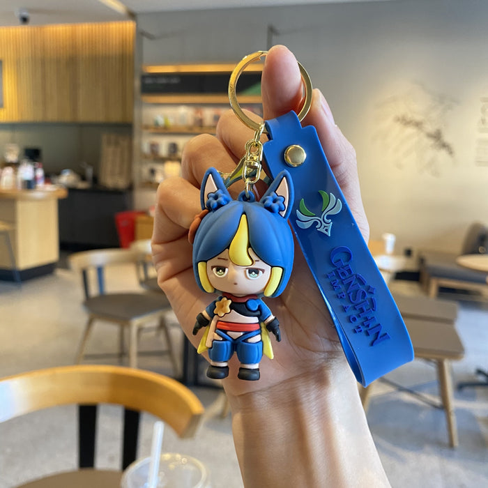 Wholesale Cartoon Doll Silicone Keychain JDC-KC-MingT284