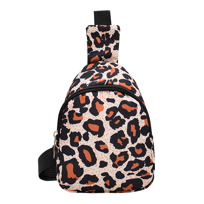 Wholesale Cute children' s stylish leopard print casual shoulder bag