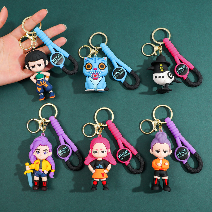 Wholesale KPOP keychain PVC backpack charm