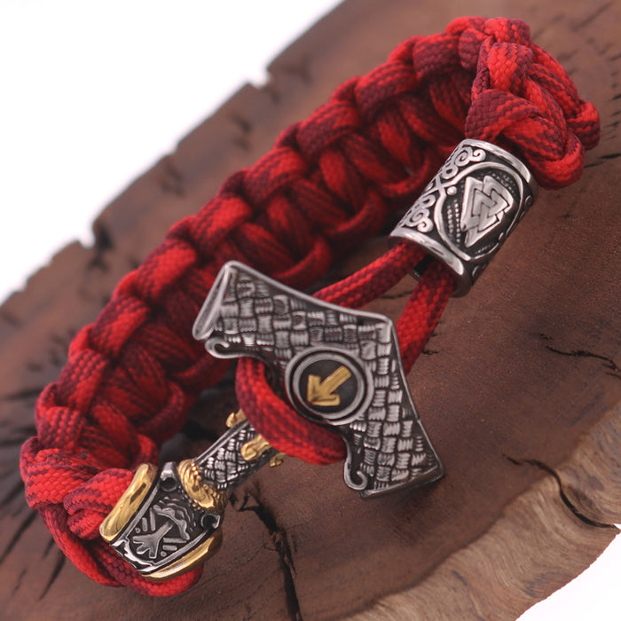 Wholesale Stainless Steel Men's Paracord Bracelet JDC-BT-HongG002