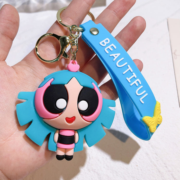 Wholesale Cartoon Silicone Doll Keychain JDC-KC-QiChao039