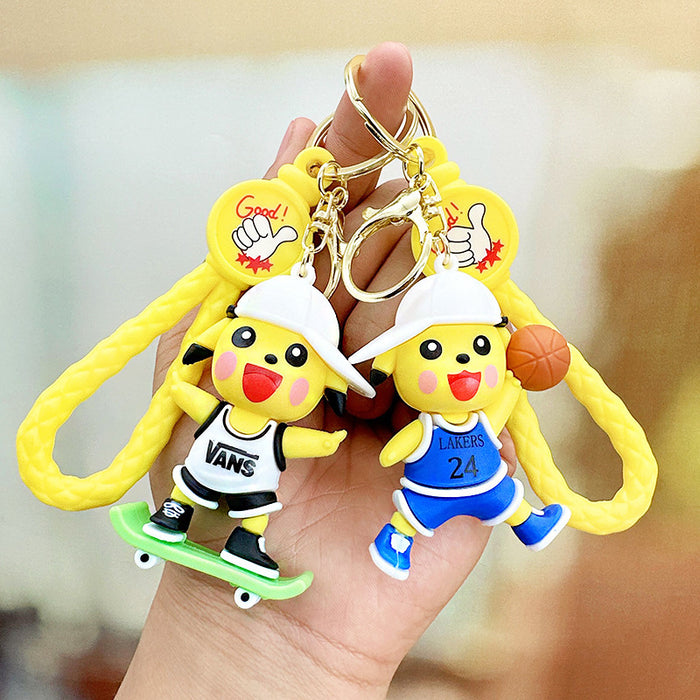 Wholesale Basketball Sports Silicone Keychain JDC-KC-RunX013