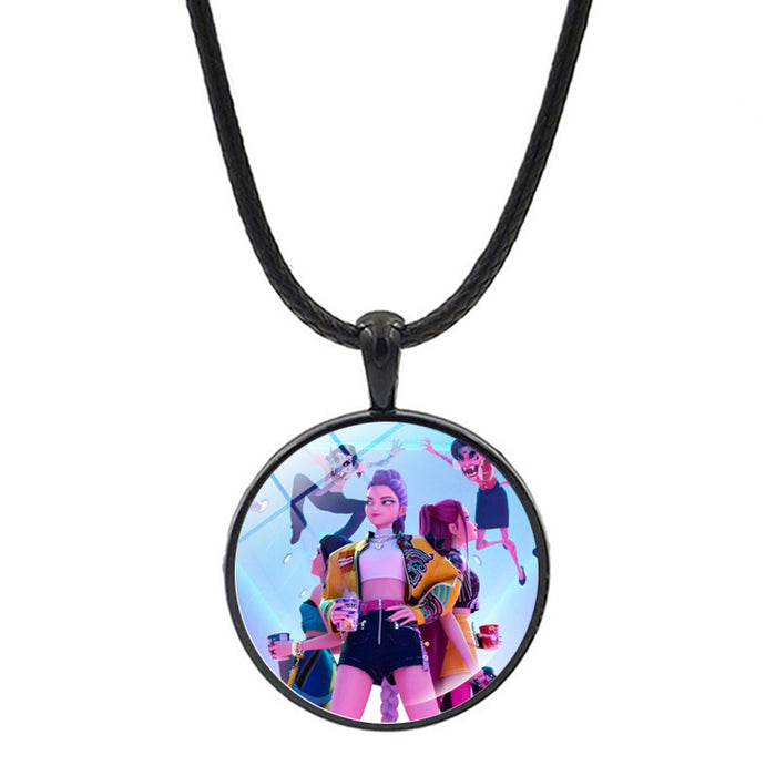 Wholesale Cartoon Anime Pendant Jewelry Sweater Chain Necklace