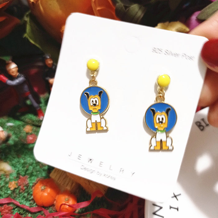 Wholesale Cute Cartoon Astronaut Alloy Earrings JDC-ES-Xingj029