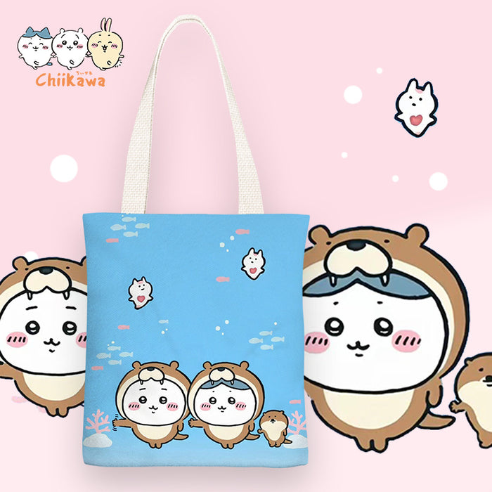 Wholesale Anime character print canvas shoulder bags