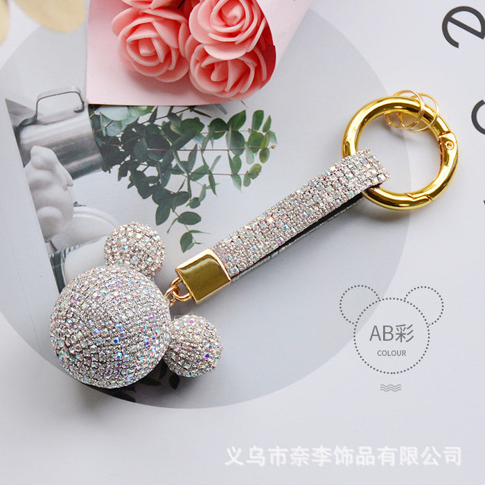 Wholesale Diamond Keychain Cute Cartoon Pendant JDC-KC-NaiLi001