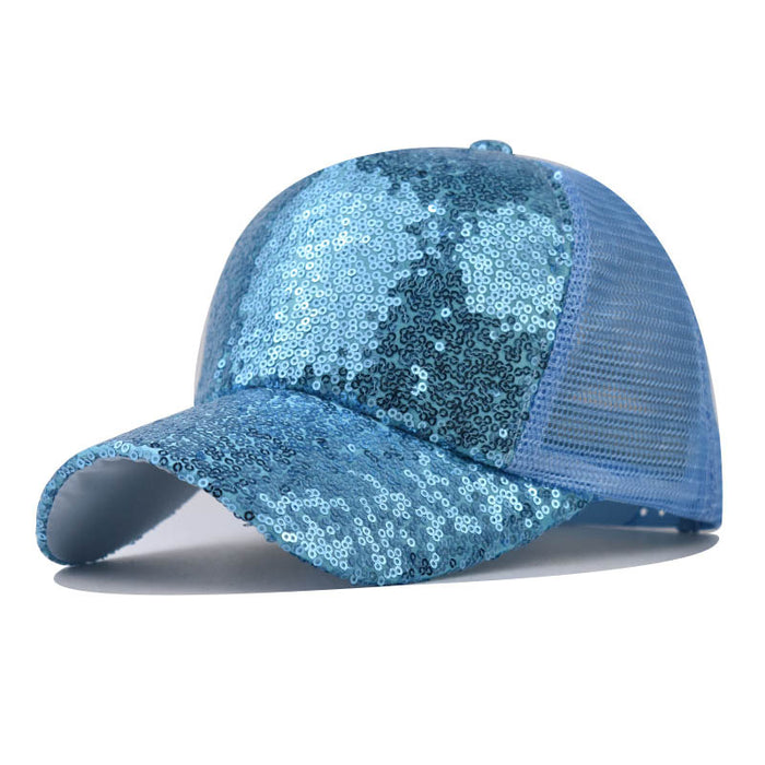 Wholesale Breathable Sequin Mesh Baseball Cap JDC-FH-ErXu003