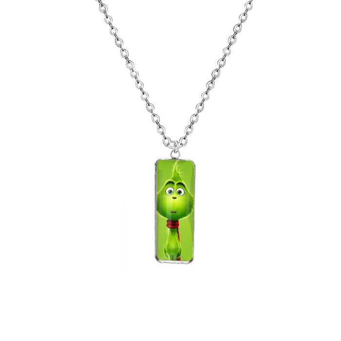 Wholesale Necklaces Alloy Glass Rectangular Animation Peripherals Cute(M) JDC-NE-XiangL003