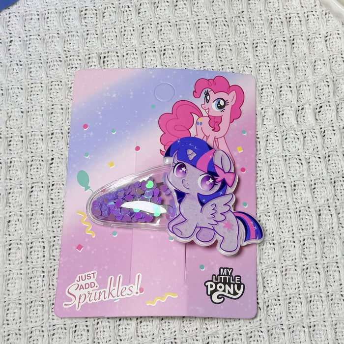 Wholesale Cute cartoon quicksand-style girl' s hair clips