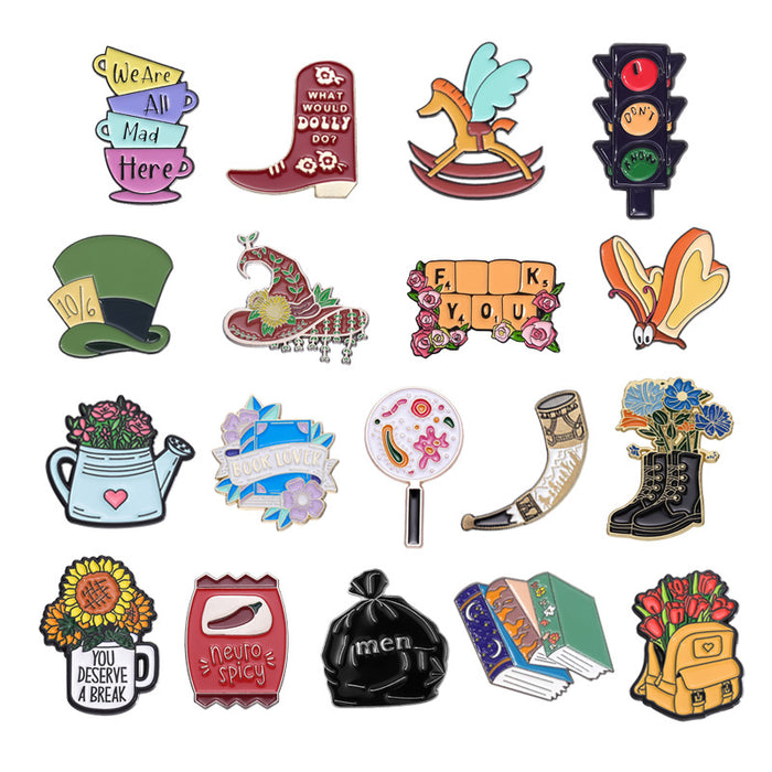 Wholesale Creative Metal Versatile Cartoon Brooch