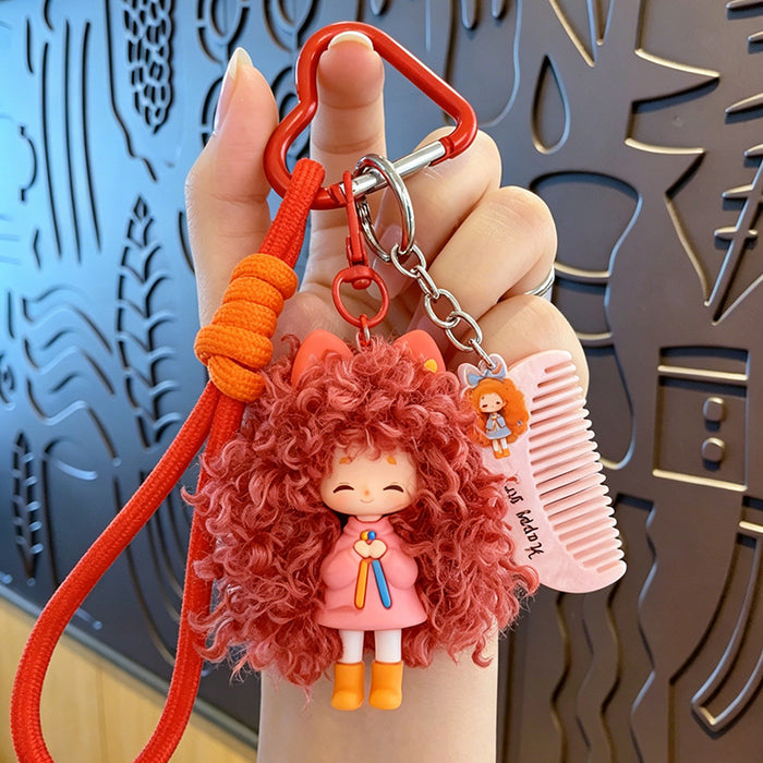 Wholesale Trendy Cartoon Girl Keychain With Soft Glue Nafu Doll Design For Bag Car Or Office Decor