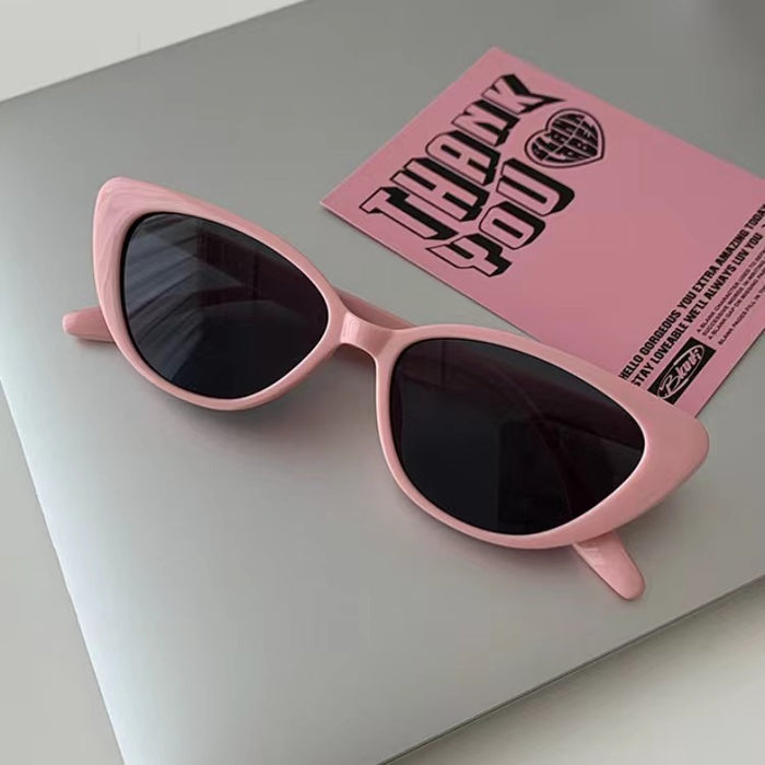 Wholesale Pink sunglasses with high-end feel, new retro small frame glasses
