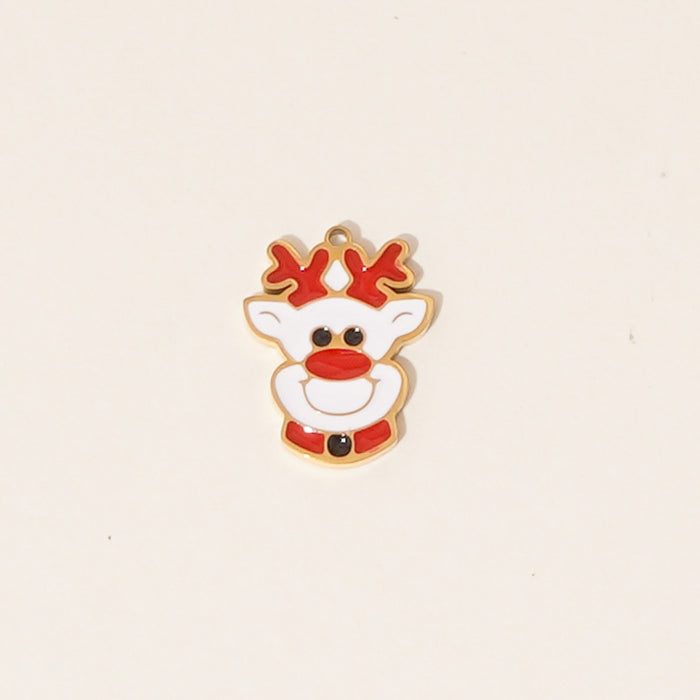 Wholesale Wholesale of Stainless Steel Drip Oil Pendant Cartoon DIY Jewelry Accessories