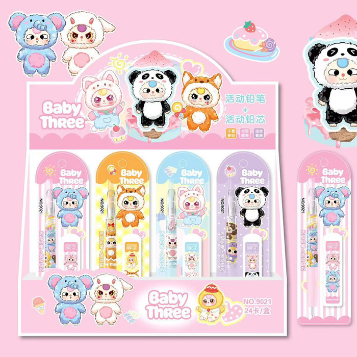 Wholesale Cartoon Automatic Pencil Set Combo Pack