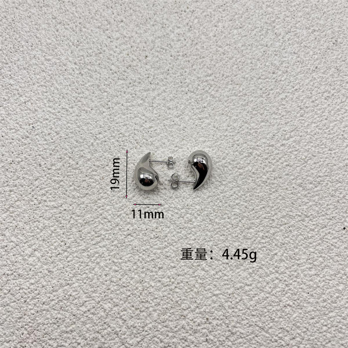 Wholesale Fashionable and high-end gold water droplet hollow earrings sell well, niche design earrings, temperament earrings