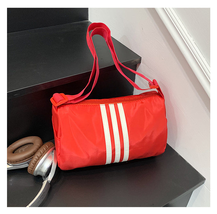 Wholesale Shoulder bag casual commuter messenger bag nylon small square bag simple and versatile cylindrical pillow bag