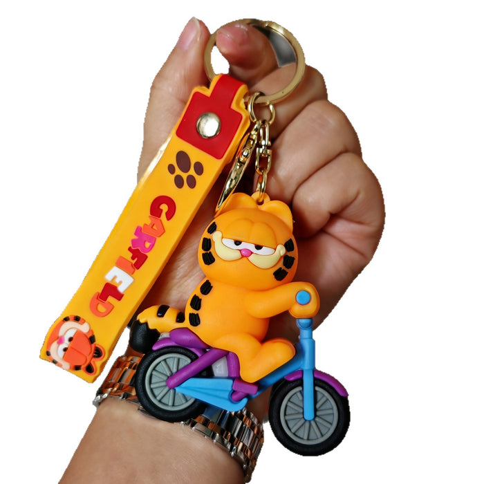 Wholesale Cute Cartoon Cat Silicone Keychain